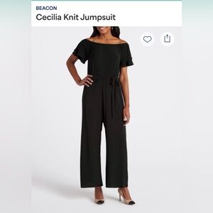 Beacon Black Cecilia Knit Jumpsuit